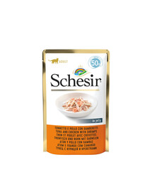 SCHESIR Thon avec poulet et crevettes 50g