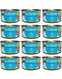SCHESIR Thon en gelée pour chats 12x85 g