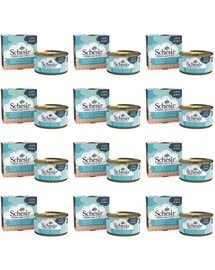 SCHESIR Thon à l'aloe vera pour les chatons 12x85g