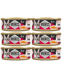 VOSKES Soup with Salmon : soupe au saumon pour chats, 6 x 50 g
