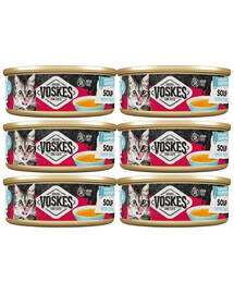 VOSKES Soup with Tuna : soupe au thon pour chats, 6 x 50 g