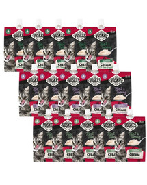 VOSKES Cream Mix, crème aux saveurs variées pour chats, 15 x 90 g