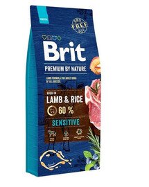 BRIT Premium By Nature Sensitive Lamb - agneau & riz pour chiens ayant un tube digestif sensible - 15 kg