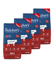 BUTCHER'S Original croquettes pour chien bœuf 4 × 2,5 kg