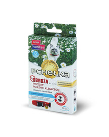 PCHEŁKA Collier antipuce et antitiques avec grelot pour chat 30 cm