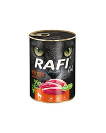 RAFI Cat adult au canard pour chats adultes, 6 x 400 g