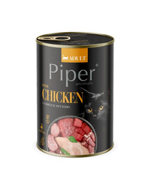 PIPER Animals Chicken au poulet, nourriture humide pour chats, 6 x 400 g