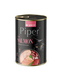PIPER Animals Salmon au saumon, nourriture humide pour chat, 12 x 400 g