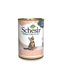 SCHESIR Filets de poulet à l'aloe vera pour chatons 140 g