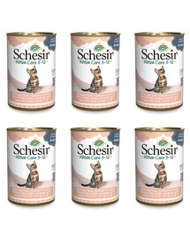 SCHESIR Filets de poulet à l'aloe vera pour chatons 6x140g