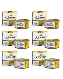 SCHESIR Poulet et jambon en gelée 6×150 g