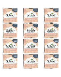 SCHESIR Poulet à l'aloès pour chatons 12x85G
