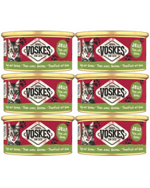 VOSKES Jelly Tuna with Quinoa 6x85 g 100% thon avec quinoa en gelée, aliment complémentaire pour chat