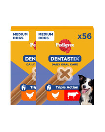 PEDIGREE DentaStix (średnie rasy) przysmak dentystyczny dla psów 112 szt. 2 x 8x180g