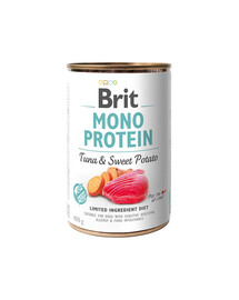 BRIT Mono Protein Tuna & Sweet Potato - nourriture monoprotéique thon & patate douce - 400 g