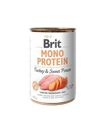 BRIT Mono Protein Turkey & Sweet Potato - nourriture monoprotéique dinde & patate douce - 400 g