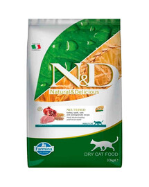 N&D Ancestral Adult Cat Neutered 10 kg indyk, orkisz, owies i owoc granatu