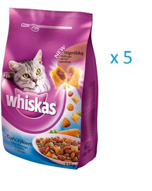 WHISKAS Thon sec, légumes 1,5 kg x5