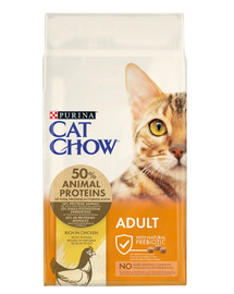 PURINA Cat Chow Adult - Croquette de poulet et dinde - 15 kg