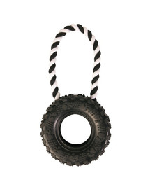 TRIXIE Jouet en forme de pneu avec cordelette 32 CM