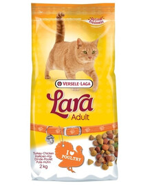 VERSELE-LAGA Lara Adult Turkey & Chicken Croquettes pour chat avec dinde et poulet 10 kg
