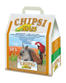 JRS Chipsi mais - 10lL / 4.5kg - litière en épis de maïs pour rongeurs