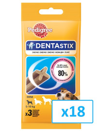 PEDIGREE DentaStix - traitement dentaire pour chiens de petites races - 54 pièces - 18x45 g