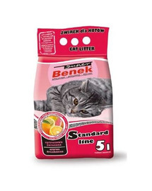 BENEK Super Fraicheur de Citron Litière 5 L