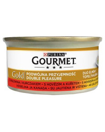 GOURMET Gold Boeuf et Poulet 85 g