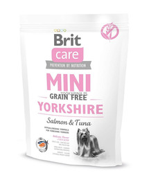 BRIT Care Grain Free Mini Yorkshire - Saumon & thon, sans céréales pour Yorkshire - 400 g