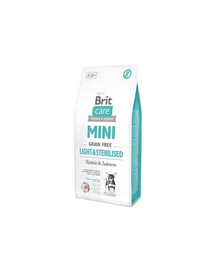 BRIT Care Grain Free Mini Light & Sterilised - Sans céréales pour chiens de races mini stérilisés ou avec embonpoint - 2 kg