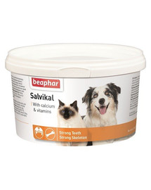 BEAPHAR Salvikal Préparation minérale et vitaminée avec additif de levure pour chiens et chats 250 g