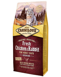 CARNILOVE Fresh Poulet & Lapin pour chats adultes 6 kg