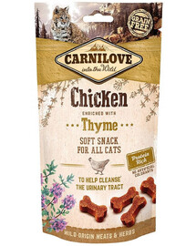 CARNILOVE Snacks semi-humides délicats avec poulet et thym 50 g