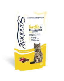 BOSCH Sanabelle Snack Friandises pour chats au truite & myrtille 55 g