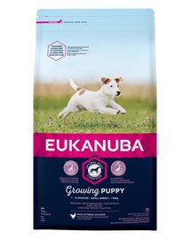 EUKANUBA Growing Puppy Small Breed - Pour les chiots de petites races Riche en poulet frais - 2kg