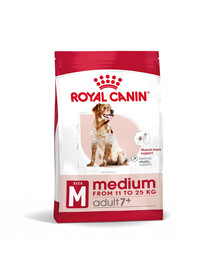 ROYAL CANIN Medium Adult 7+ nourriture sèche pour chiens adultes âgés de 7 à 10 ans, de race moyenne 15 kg