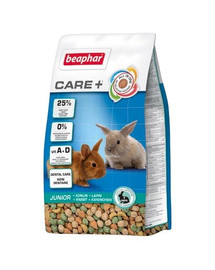 BEAPHAR Care+ Rabbit Junior - 1,5 kg - Nourriture sèche pour jeunes lapins