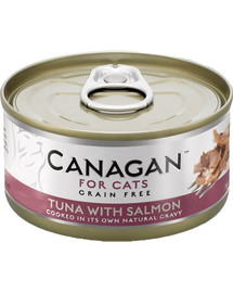 CANAGAN Cat Tuna with Salmon 75 g pâtée pour chat - thon et saumon