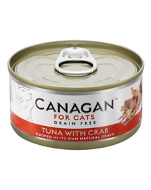 CANAGAN Cat Tuna with Craab 75 g pâtée pour chat - thon et crabe