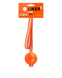 LIKER LINE Dog toy Une balle avec un ruban jouet pour chien 5 cm