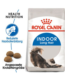 ROYAL CANIN Indoor long hair 35 4 kg nourriture sèche pour chats adultes à poils longs, exclusivement à l'intérieur