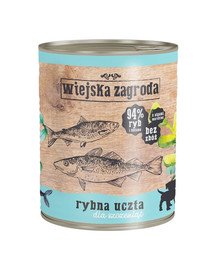 WIEJSKA ZAGRODA Festin de poissons pour les chiots 800 g