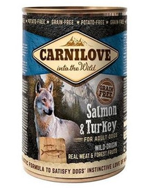 CARNILOVE Wild Meat Salmon & Turkey - Saumon & dinde - 400 g