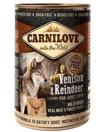 CARNILOVE Wild Meat Venison & Reindeer - Venaison & Renne - 400 g