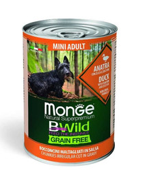 MONGE BWild GF Dog Mini Canard 400g