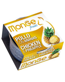 MONGE Fruit Croquettes pour chat Poulet à l'ananas 80 g