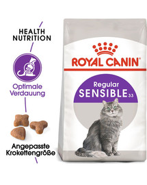 ROYAL CANIN Regular Sensible 33 Aliment sec pour chats adultes à l'appareil digestif sensible 20 kg (2x10 kg)