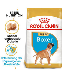 ROYAL CANIN Boxer Puppy Junior 24 kg (2 x 12 kg) nourriture sèche pour chiots jusqu'à 15 mois, race boxer