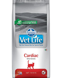FARMINA Vet Life Cardiac 10 kg - Nourriture vétérinaire pour chats adultes souffrant d'insuffisance cardiaque